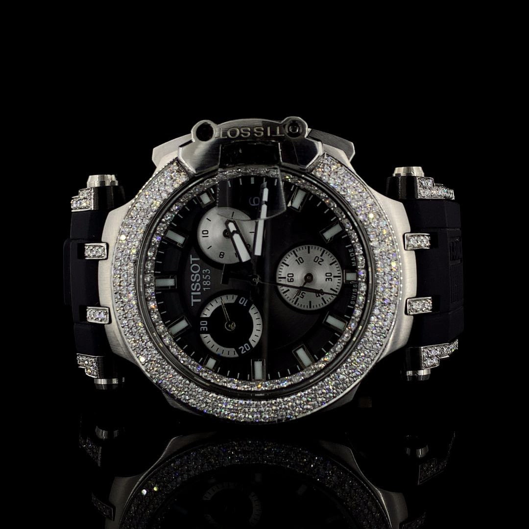 Tissot T-race chronograph | Silver watch | Lab grown diamonds