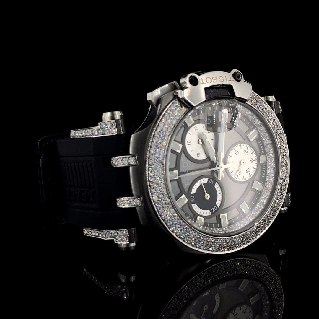 Tissot T-race chronograph | Silver watch | Lab grown diamonds