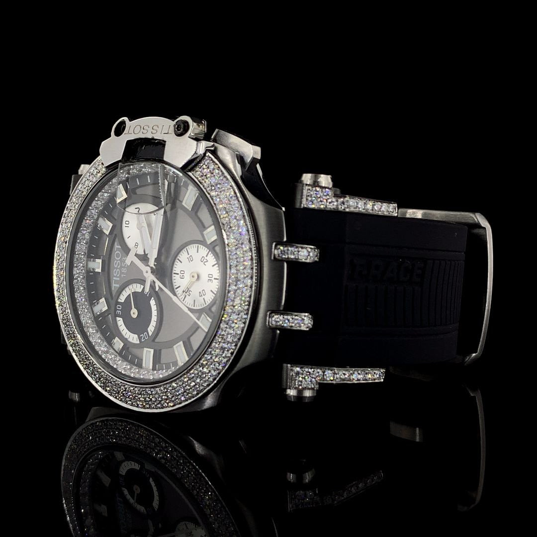 Tissot T-race chronograph | Silver watch | Lab grown diamonds