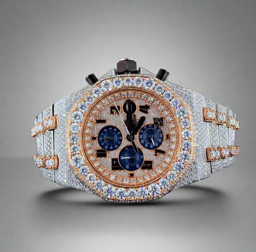 AP style ICED OUT Moissanite watch | VVS quality | Automatic watch