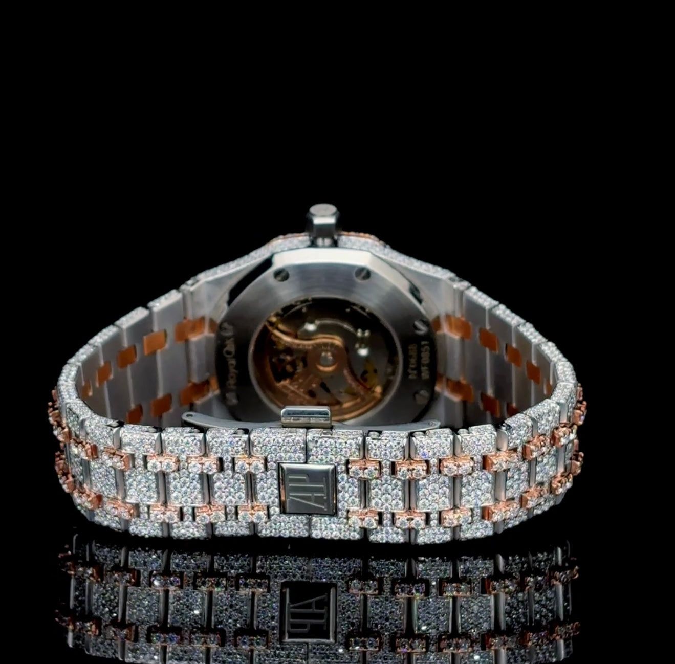 AP style two tone Moisanite Diamond watch | VVS quality | Hiphop style watch