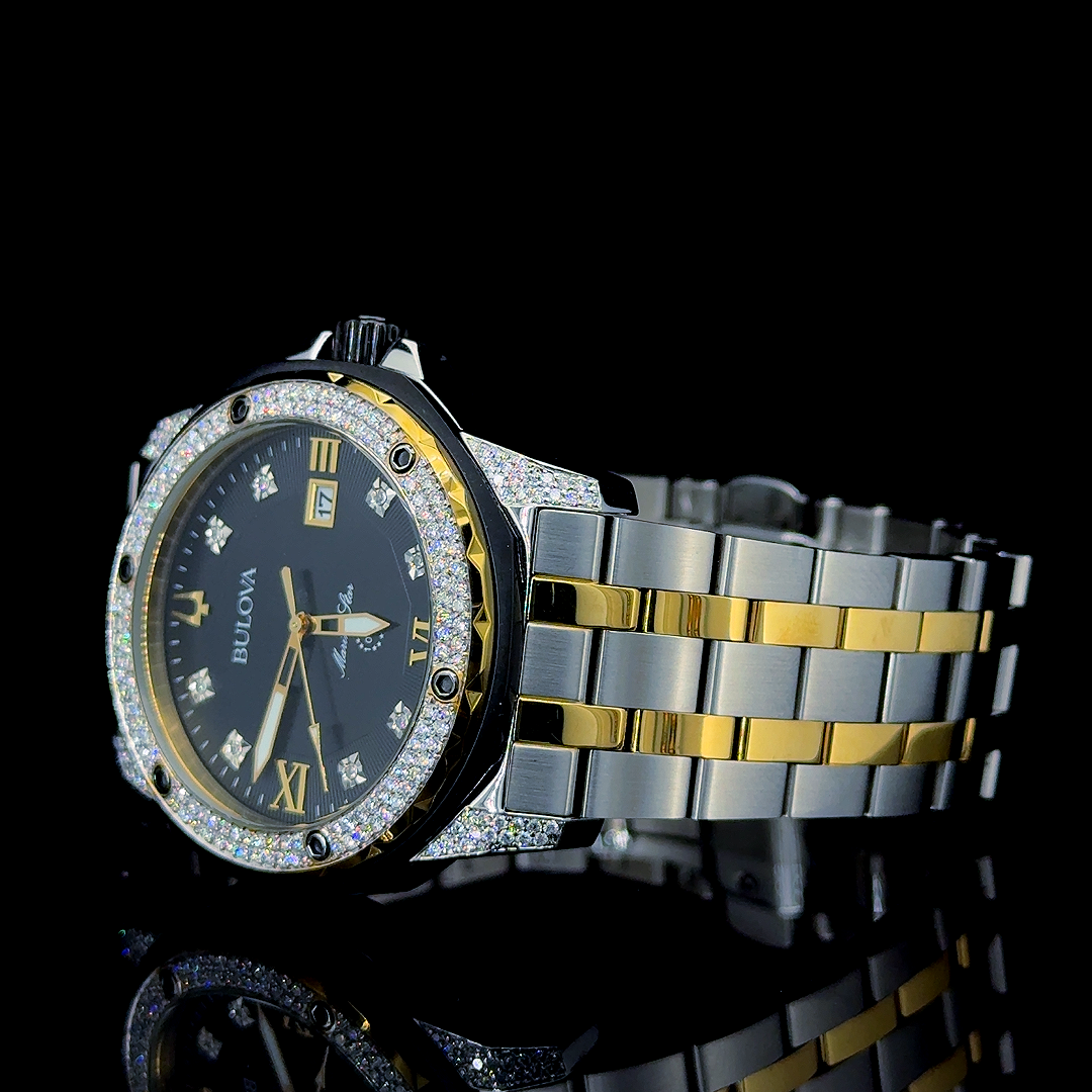 Bulova marine star watch for men | Luxury watch | Lab grown Diamond