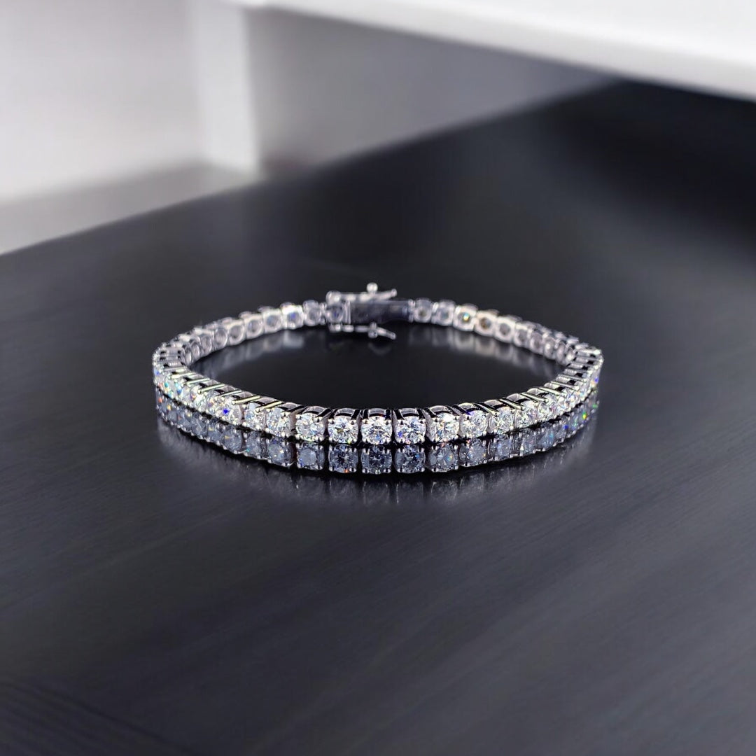 8.00ct Lab-Grown Diamond Tennis Bracelet in 10kt White Gold