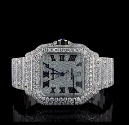 FULLY Iced out Moissanite watch | VVS diamonds | Automatic watch |