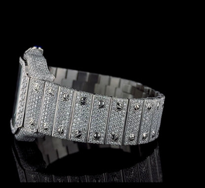 FULLY Iced out Moissanite watch | VVS diamonds | Automatic watch |