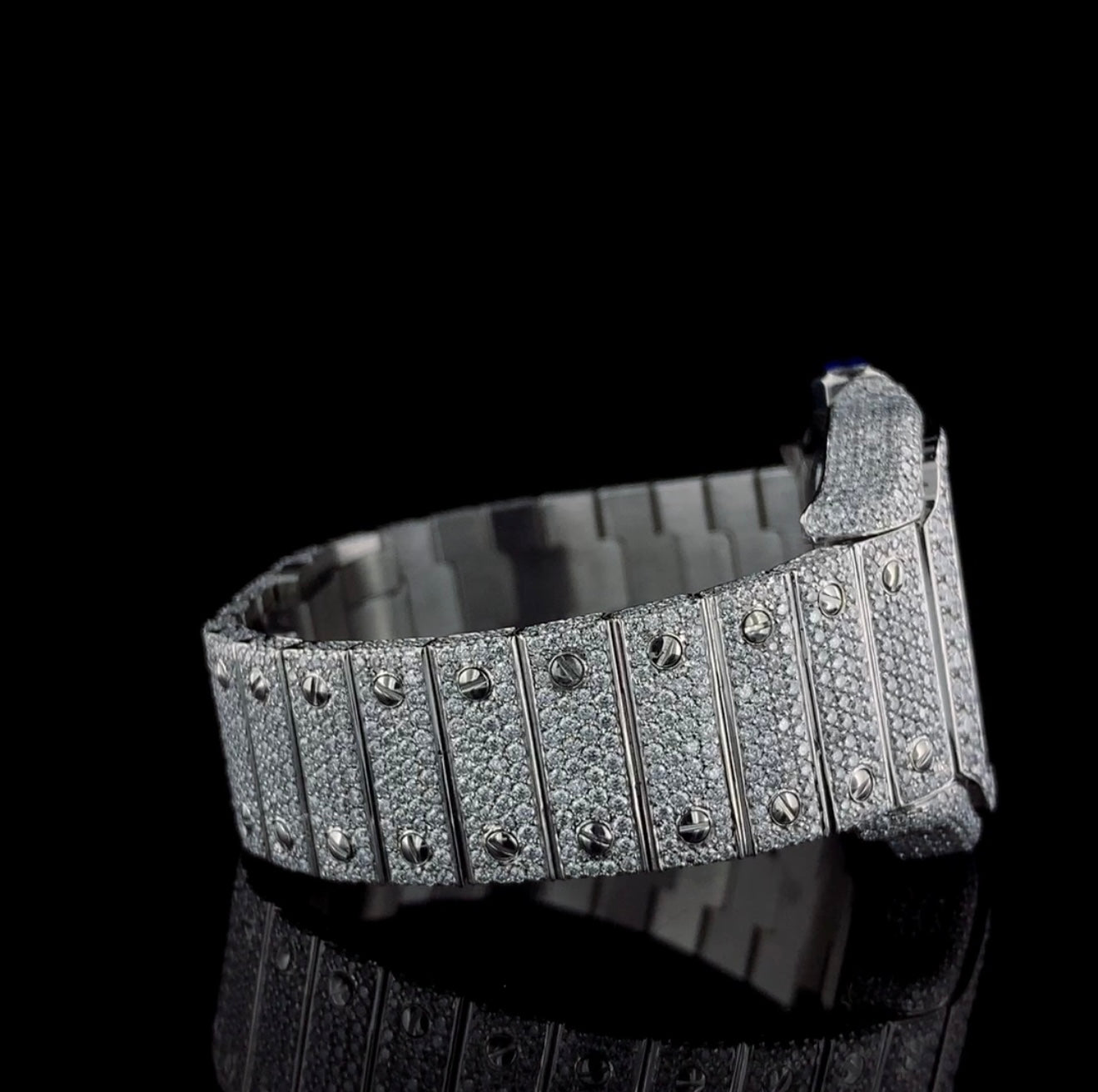 FULLY Iced out Moissanite watch | VVS diamonds | Automatic watch |