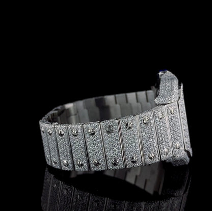 FULLY Iced out Moissanite watch | VVS diamonds | Automatic watch |