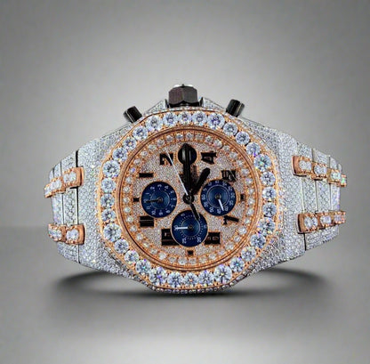 AP style ICED OUT Moissanite watch | VVS quality | Automatic watch