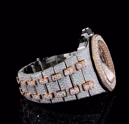 AP style ICED OUT Moissanite watch | VVS quality | Automatic watch