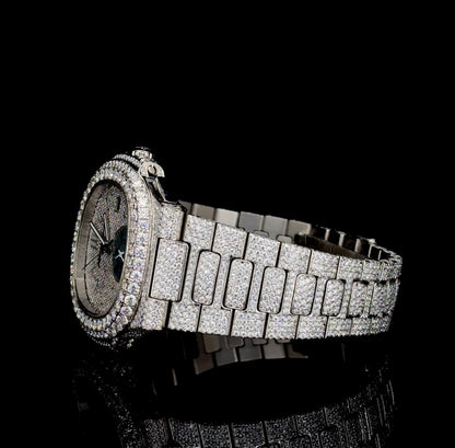 Patek style moissanite watch| Hiphop style watch | VVS quality | Bust down watch