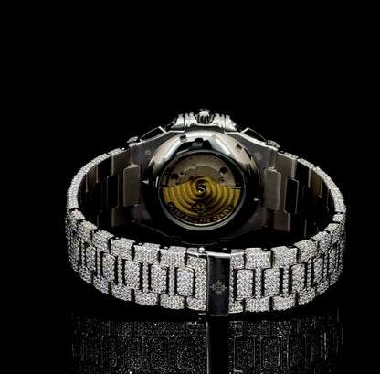 Patek style moissanite watch| Hiphop style watch | VVS quality | Bust down watch