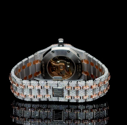 AP style two tone  Moisanite Diamond watch  | VVS quality | Hiphop style watch
