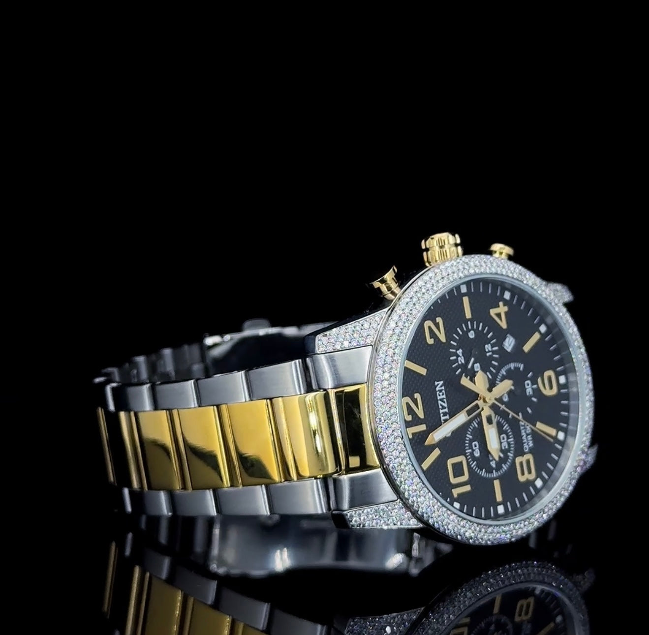 Citizen watch gn4 studded with natural diamonds | watch for men | Diamond watch |