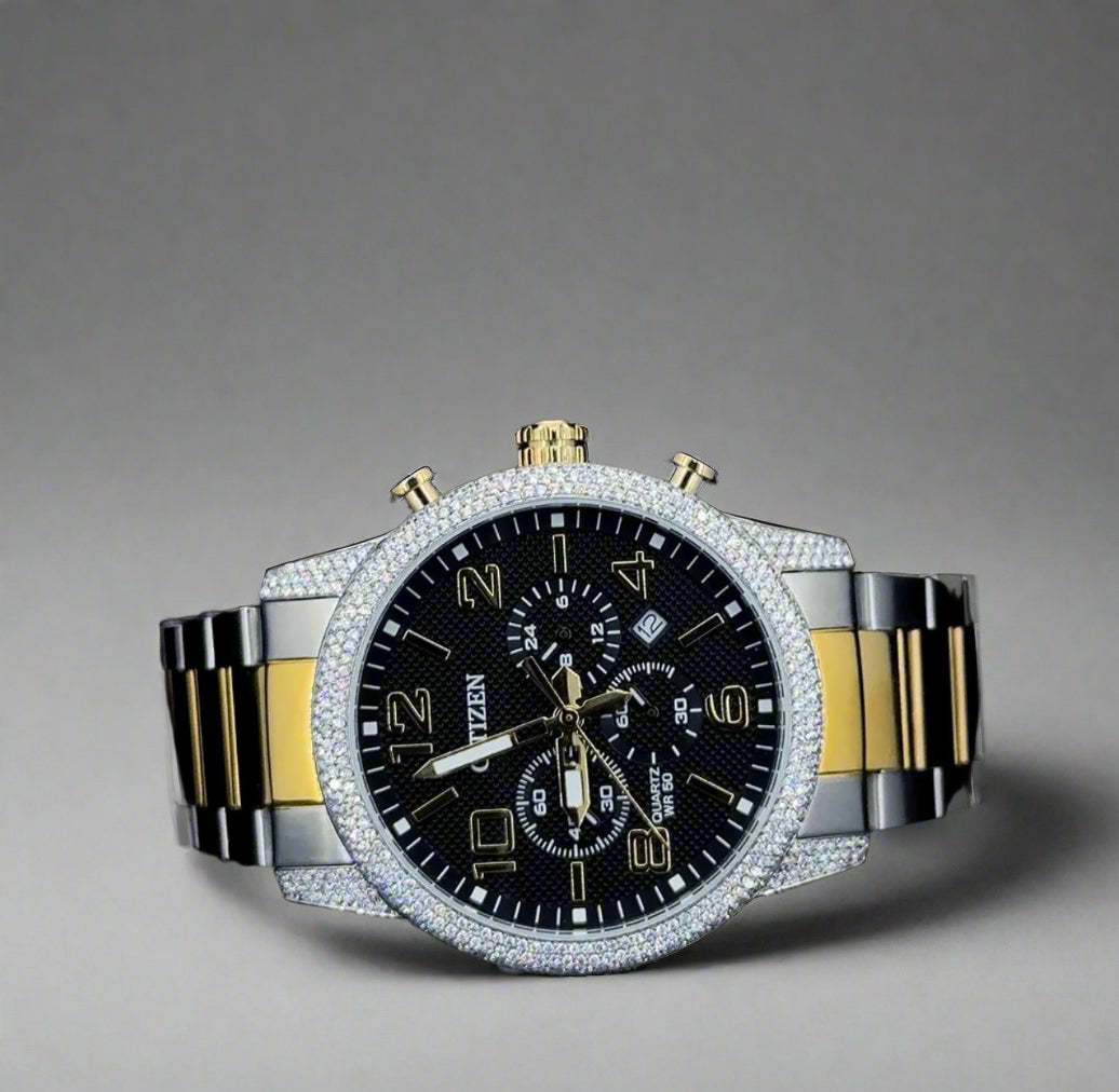 Citizen watch gn4 studded with natural diamonds | watch for men | Diamond watch |