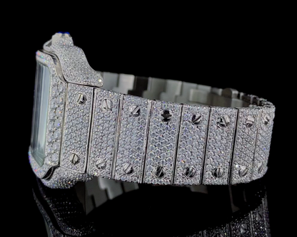 Luxury iced out Skeleton Moissanite Diamond watch | VVS quality