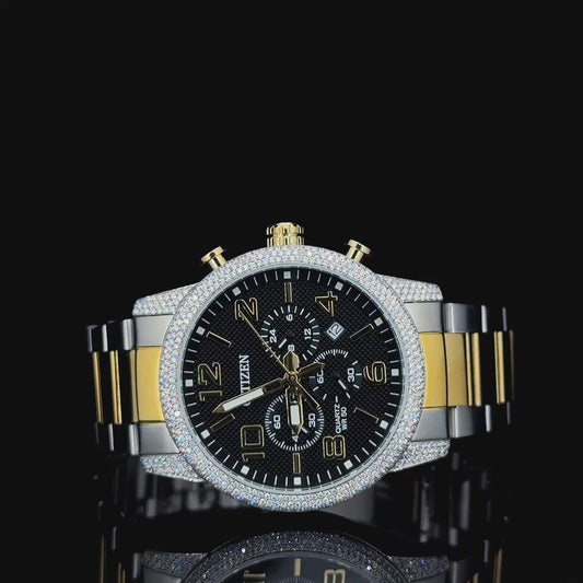 Citizen watch gn4 studded with natural diamonds | watch for men | Diamond watch |
