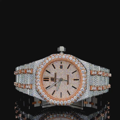 AP style two tone  Moisanite Diamond watch  | VVS quality | Hiphop style watch